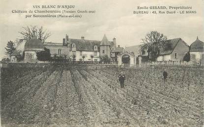 / CPA FRANCE 49 "Château de Chamboureau" / VIN BLANC D'ANJOU