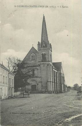 / CPA FRANCE 49 "Saint Georges Chatelairon, l'église"