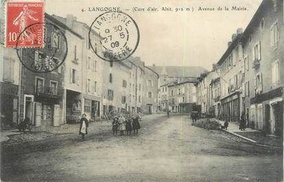 / CPA FRANCE 48 "Langogne, avenue de la mairie"