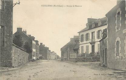 / CPA FRANCE 56 "Guilliers, route de Mauron"