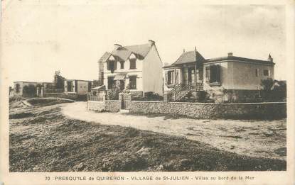 / CPA FRANCE 56 "Village de Saint Julien, villas au bord de la mer"