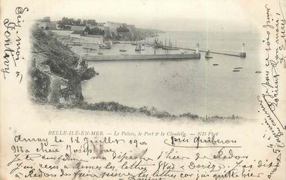 / CPA FRANCE 56 "Belle Ile en Mer, le palais, le port et la citadelle"