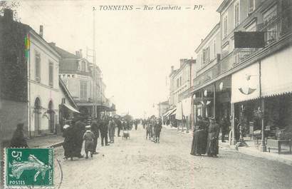 / CPA FRANCE 47 "Tonneins, rue Gambetta "