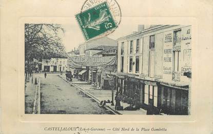 / CPA FRANCE 47 "Casteljaloux, côté Nord de la place Gambetta"