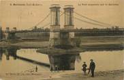 47 Lot Et Garonne / CPA FRANCE 47 "Marmande, le pont suspendu sur la Garonne"