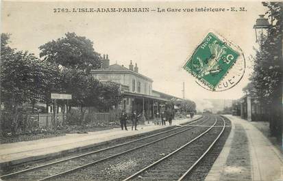 CPA FRANCE 95 "L'Isle Adam Parmain, la gare"