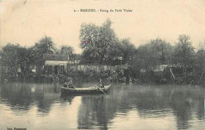 CPA FRANCE 95 "Marines, Etang du Petit Vivier"