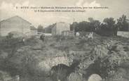 51 Marne CPA FRANCE 51 "Auve, ruines de maisons incendiées"