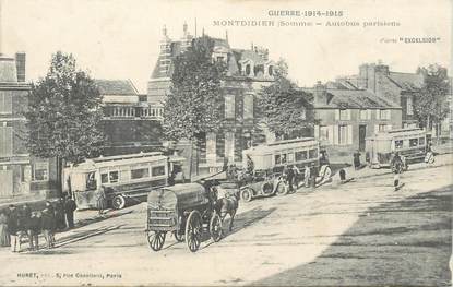 CPA FRANCE 80 "Montdidier, autobus parisiens"