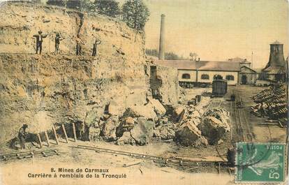 CPA FRANCE 81 "Mines de Carmaux, carrière à remblais de la Tronquié"