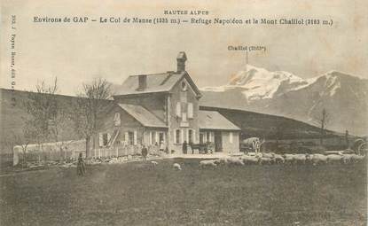 CPA FRANCE 05 "Env. de Gap, Le Col de Manse, Refuge Napoléon et le Mont Chaillol"