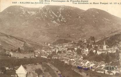 / CPA FRANCE 39 "Salins les Bains, vue générale et Mont Poupet"