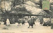 Afrique CPA SENEGAL "Dakar, le Marché" / CACHET AMBULANT MARITIME AU RECTO et VERSO / PHILATÉLIE 