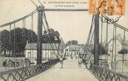 45 Loiret / CPA FRANCE 45 "Châteauneuf sur Loire, le pont suspendu"