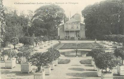 / CPA FRANCE 45 "Châteauneuf sur Loire, esplanade de l'Orangerie"