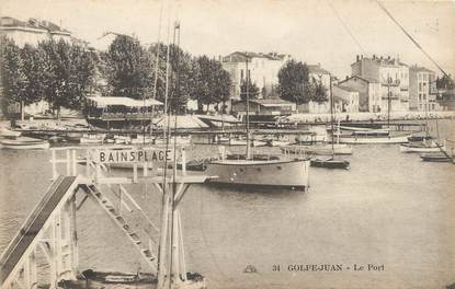 / CPA FRANCE 06 "Golfe Juan, le port" / BATEAU