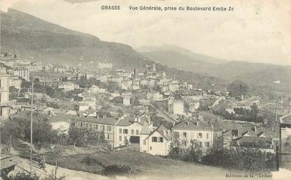 / CPA FRANCE 06 "Grasse, vue générale pris du boulevard Emile Zola"