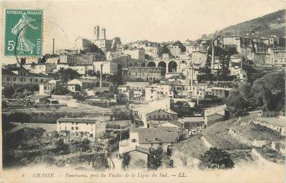 / CPA FRANCE 06 "Grasse, panorama pris du Viaduc"