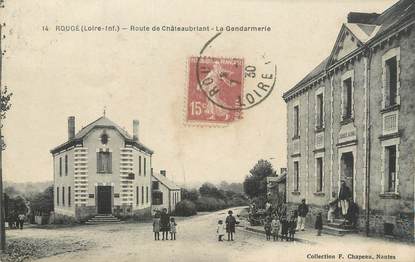 / CPA FRANCE 44 "Rougé, route de Châteaubriand, la gendarmerie"