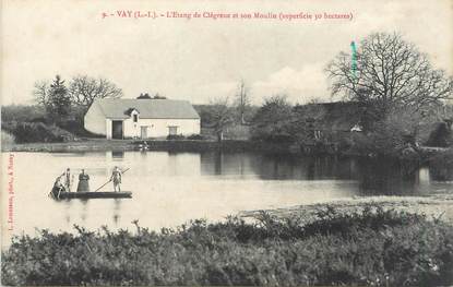 / CPA FRANCE 44 "Vay, l'étang de Clégreuc et son moulin"