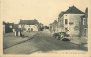 44 Loire Atlantique / CPA FRANCE 44 "Pannecé, la place et la route de Nantes"