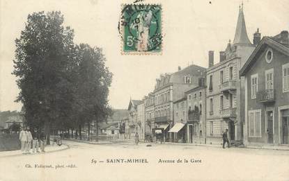 / CPA FRANCE 55 "Saint Mihiel, avenue de la gare"