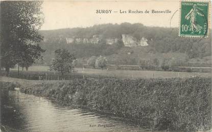 / CPA FRANCE 58 "Surgy, les Roches de Basseville"