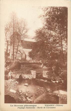 / CPA FRANCE 58 "Teigny, paysage d'automne"