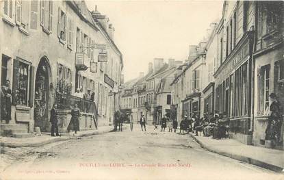 / CPA FRANCE 58 "Pouilly sur Loire, les vendanges, la grande rue"