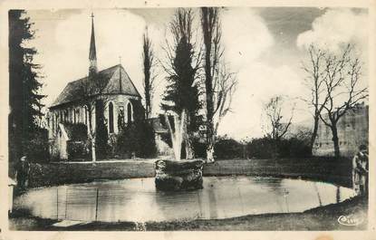 / CPSM FRANCE 39 "Baudin, pièce d'eau et chapelle du château"