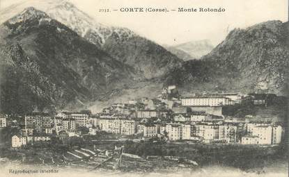 / CPA FRANCE 20 "Corse, Corte, Monte Rotondo"