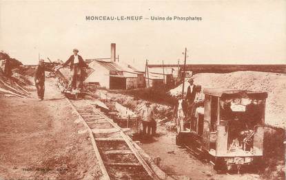 / CPA FRANCE 02 "Monceau Le Neuf, usine de phosphates"