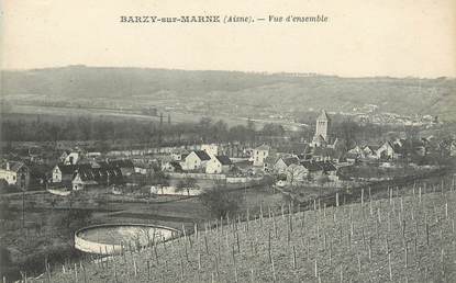 / CPA FRANCE 02 "Barzy sur Marne, vue d'ensemble"