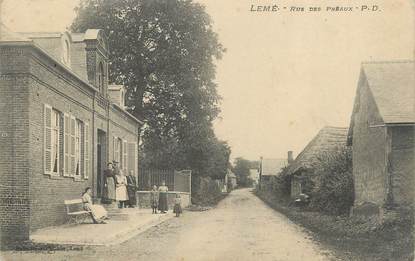 / CPA FRANCE 02 "Lemé, rue des Préaux"