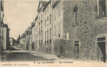 / CPA FRANCE 15 "Allanches, rue principale"