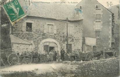 / CPA FRANCE 15 "Cheylade, la laiterie"