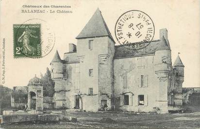 / CPA FRANCE 17 "Balanzac, le château"