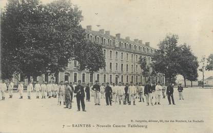 / CPA FRANCE 17 "Saintes, nouvelle caserne Taillebourg"