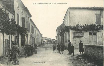 / CPA FRANCE 17 "Macqueville, la grande rue"