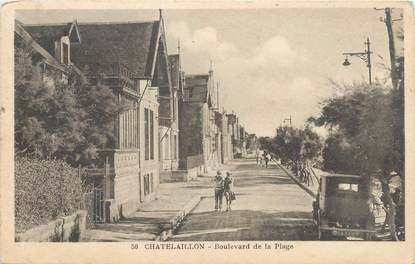 / CPA FRANCE 17 "Chatelaillon, boulevard de la plage "