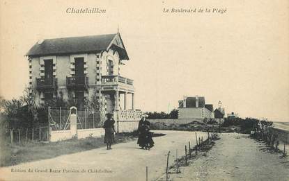 / CPA FRANCE 17 "Chatelaillon, le boulevard de la plage"