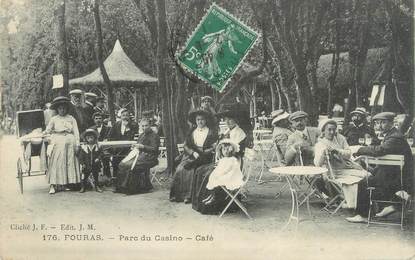 / CPA FRANCE 17 "Fouras, parc du Casino, café"