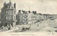 80 Somme / CPA FRANCE 80 "Mers Les Bains, la promenade de la plage "