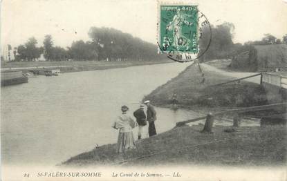 / CPA FRANCE 80 "Saint Valéry sur Somme, le canal de la Somme"