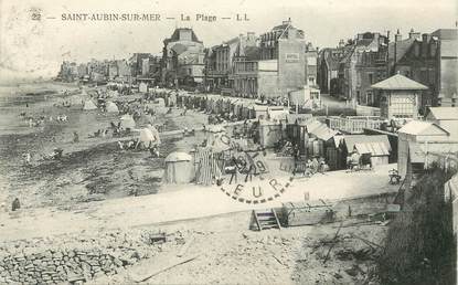 / CPA FRANCE 14 "Saint Aubin sur Mer, la plage"