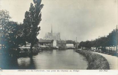 / CPA FRANCE 80 "Amiens, la cathédrale, vue prise du chemin de Halage"