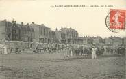 14 Calvado / CPA FRANCE 14 "Saint Aubin sur Mer, les jeux sur le sable"