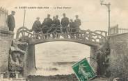 14 Calvado / CPA FRANCE 14 "Saint Aubin sur Mer, le pont Pasteur"
