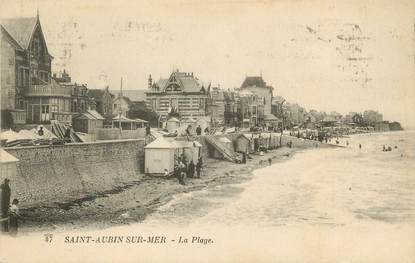 / CPA FRANCE 14 "Saint Aubin sur Mer, la plage "