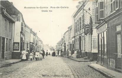 / CPA FRANCE 62 "Avesne Le Comte, grande rue"